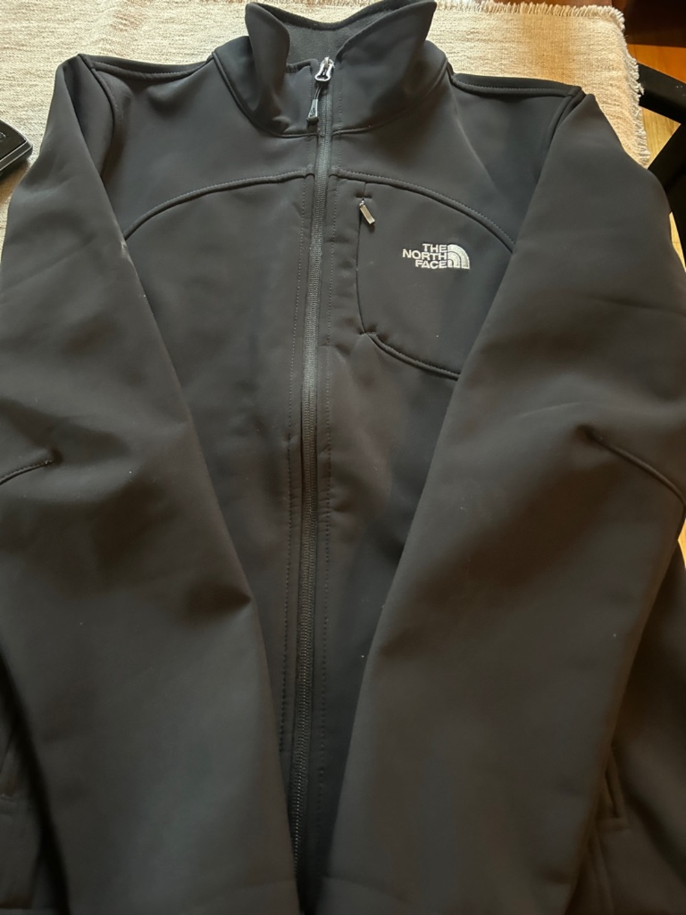 The North Face Black Zip-Up Softshell Jacket